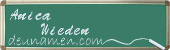 Anica Wieden Visitenkarte